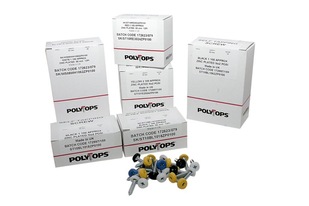 polymer topped Numberplate Screws boxes